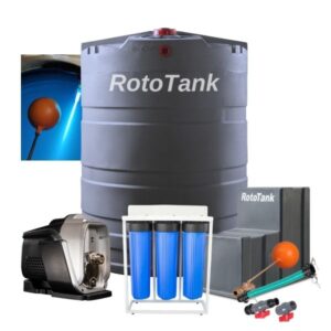 2200L Water Tank Purification Combo with UV Light and Triple Filter System grey