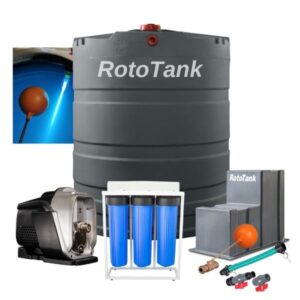 2500L Water Tank Purification Combo with UV Light and Triple Filter System grey