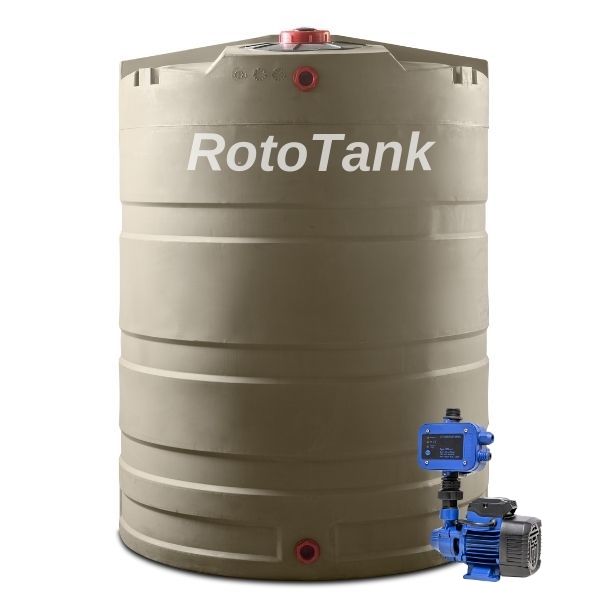 RotoTank-Combo-2200l-Tan-With-0.37-pump- QB60G