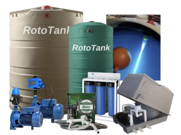 Product Picture with Water Tanks and Pumps RotoTank
