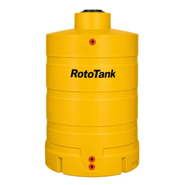Vertical 1500l decant a tank in Yellow medium duty 1.4 sg